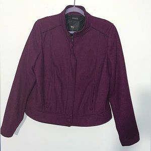 Vintage mossimo purple motorcycle zip up jacket size large